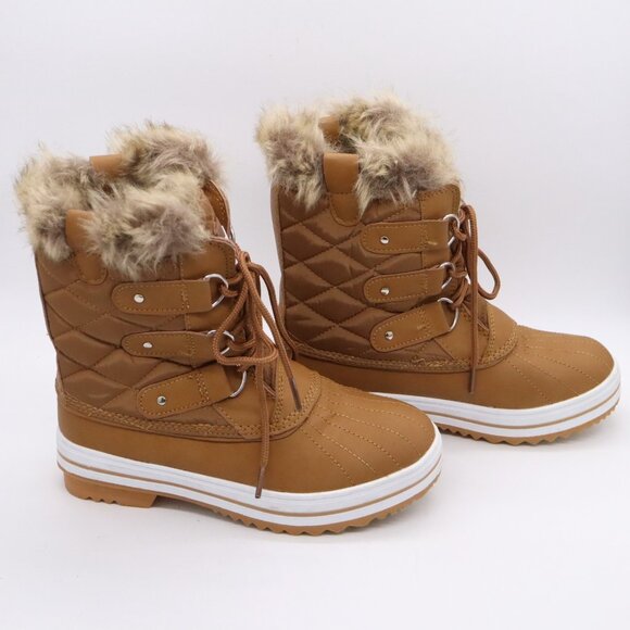 POLAR Womens Size 6 (US)Snow Boot Quilted Winter Snow Waterproof Warm Rain Boot - Picture 5 of 11